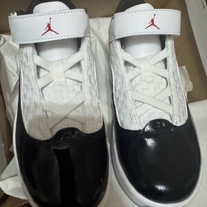 Jordan Kids Black and White Sneakers